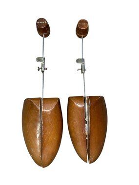 Vintage Henry’s Adjustable Wooden Shoe Trees Pair Used Mens